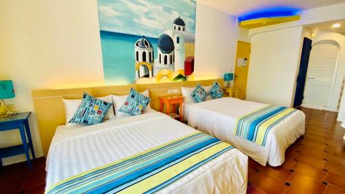 Sail Rock Beach House | 海灘戀情 Beach Love 近沙灘-國旅卡特約商店 陽台房 希臘地中海風格