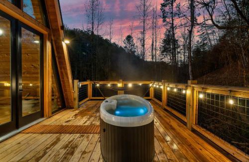 Sevierville House | An Escape to the Forest, A Smoky Mountain A-Frame Cabin, Couple's Romantic Get-away!