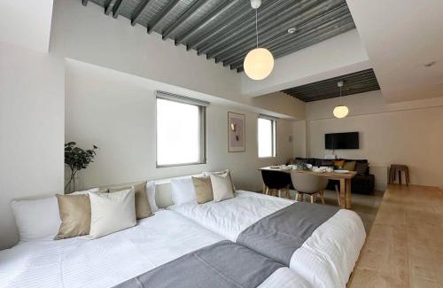 Hiroshima City Centre Apartment | b hotel Arts Dobashi - New Studio Apt in the City Center for 6Ppl