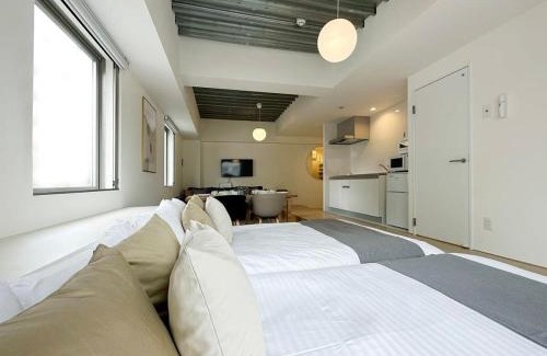 Hiroshima City Centre Apartment | b hotel Arts Dobashi - New Studio Apt in the City Center for 6Ppl