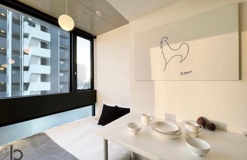 Hiroshima City Centre Apartment | b hotel Nekoyard - Studio with Security, Near Peace Park & Downtown