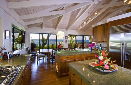 Wainiha House | Beachfront Luxury Home, Panoramic Ocean Views, Walk To Tunnels Beach TVNCU-1214