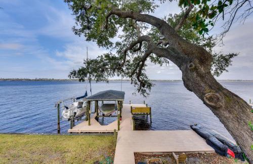 Panama City House | Boat Dock and Game Room Waterfront Panama City Gem