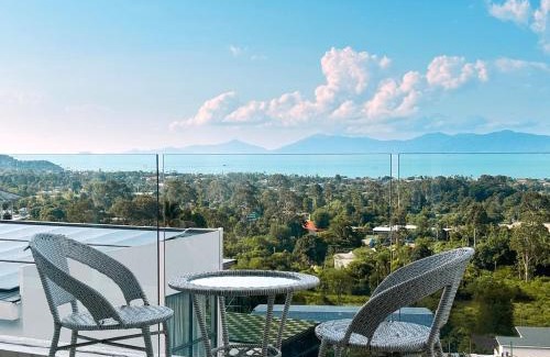 Chaweng City Center Villa | Bobut beach, Koh Samui, Thailand, half mountain sea view, four-bedroom, four-bathroom villa B