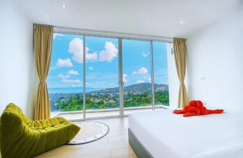 Chaweng City Center Villa | Bobut beach, Koh Samui, Thailand, half mountain sea view, four-bedroom, four-bathroom villa B