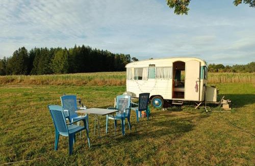 Sauvessanges Other | Caravane Vintage Atypique avec jacuzzi à la campagne