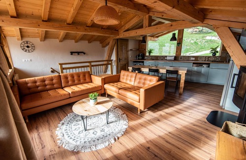 La Plagne-Tarentaise Ski Chalet | Chalet de Standing facing the mountains