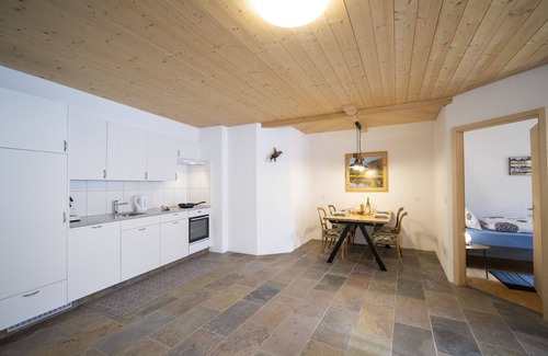 Sent Apartment | Chasa Chavröl: 3.5 room holiday apartment at with panoramic view in Sent