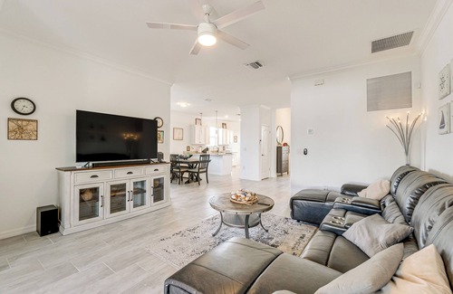 South Gulf Cove House | Coastal Home w/Swim Spa & Lanai in Port Charlotte
