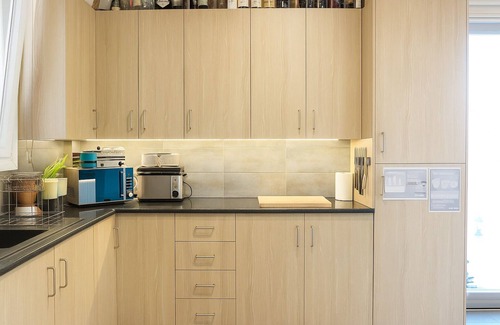 Oroklini Villa | Comfy room with sea view in Villa private pool fitness room in adorable Oroklini