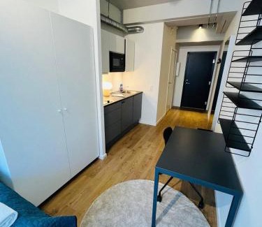 København NV Apartment | Copenhagen Studio Double Bed and Kitchen 2