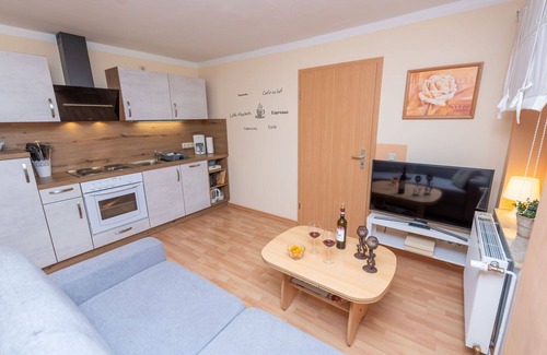 Stangerode Apartment | Cosy apartment for 2 guests with WIFI, TV and patio