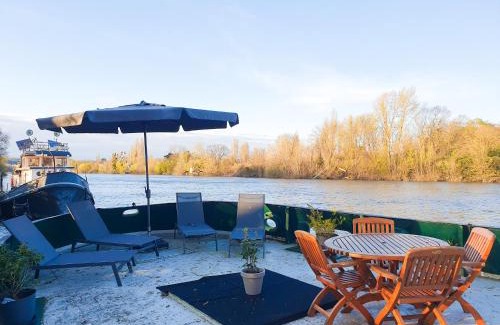 Le Port-Marly Boat Rental | EXIGEHOME - Péniche 120 m2 en bord de Seine calme et verdoyant