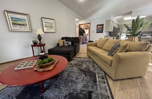 Mount Ida Condo | Forest view, log-sided two bedroom, two bath condo on Lake Ouachita. by RedAwning