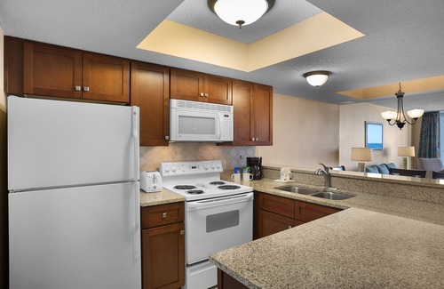 Arcadian Shores Resort | Great 2 Bedroom Condo with Ocean View + Official On-Site Rental Privileges