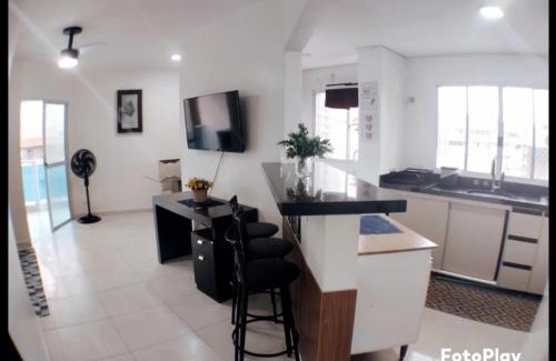 Tombo Apartment | Guarujá tombo apto 150 metros da praia 2 vagas