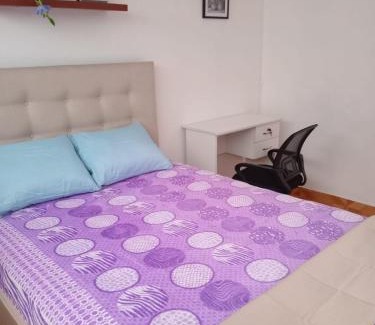 Santiago de Surco House | Habitación Doble Estándar con baño privado en Monterrico Sur