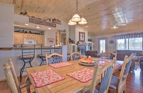 Heber House | Hike, Fish and Enjoy Pond On-Site Bison Ranch Cabin