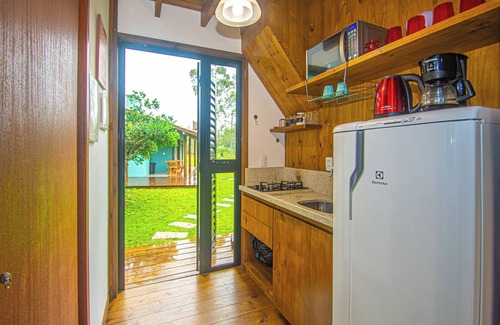 Imbituba Ski Chalet | IbiraCottage Casa Verde em frente a Lagoa RS5981