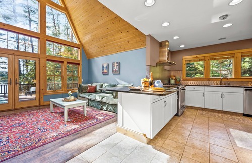 Owls Head House | Lakefront Adirondack A Frame Chalet Direct Access to ATV and Snowmobile Trails