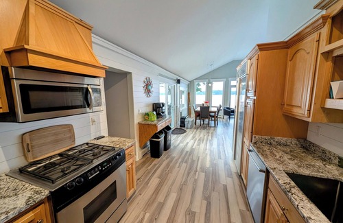 Whitmore Lake House | LakeFront Home W/Guest House 200ft Beach Panoramic Views Sleeps 10