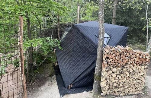 Hazlov Cabin | LakeWood. Hidden Mirror Retreat in wild Forest. Premium-designed cabin whit WiFi