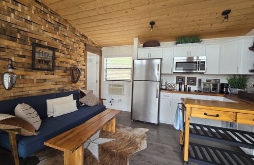 Hollister Cabin | Longhorn Ranch. Views! Tiny home cabin. 2/1/3beds Fast wifi. The pinnacles hike