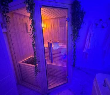 Metz Apartment | Loveroom de luxe avec jacuzzi sauna vapeur écran 300 cm