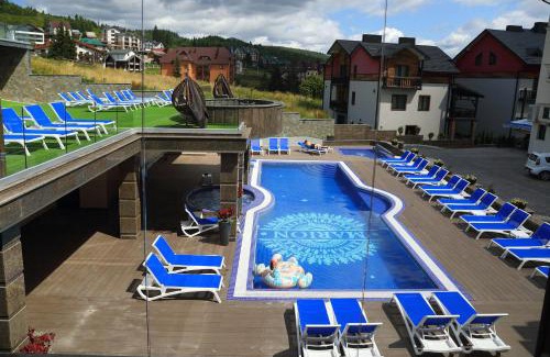 Bukovel Hotel | MARION SPA Hotel & Spa - RENOVATION - Rooms, SPA area, Swimming pool, Reception, Restaurant, Lounge Bar, Hookah bar, Children's room, Parking, SPA and Breakfast included in the price