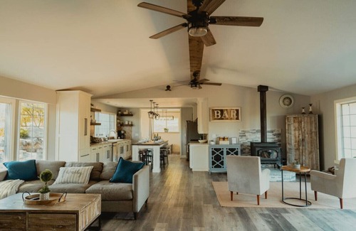 Ahwahnee House | Modern Farmhouse by Casa Oso with hot tub/views