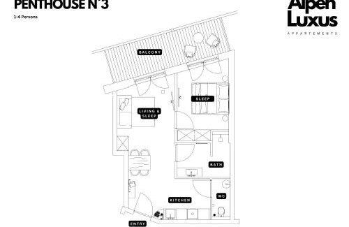 Kramsach Apartment | PENTHOUSE N`3 - Stylish Apartment with Rooftop Whirlpool Access by AlpenLuxus