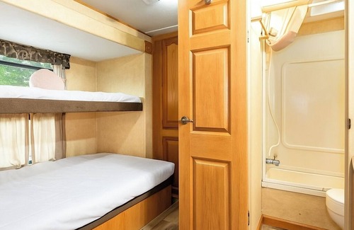 Miller Beach Hotel | Pet-Friendly 2BR Camper with Fire Pit and Grill