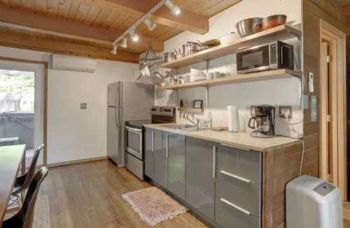 Zigzag House | Pet Friendly with a Hot Tub, Cozy Mountain A-Frame in Rhododendron.