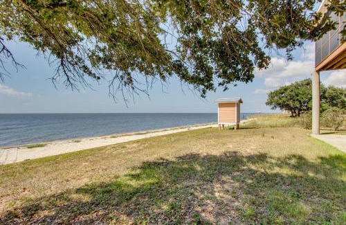 Ocean Springs House | Private Beach and Views! Stilted Ocean Springs Home