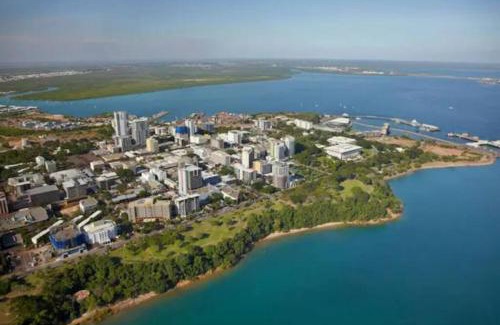 Darwin City Centre Apartment | Resort Style City View King Bed Pool Balcony