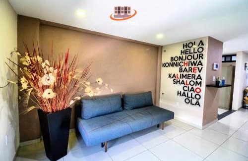 Ciudad Lopez Mateos Apartment | S05 SUITE DOBLE CAMA MATRIMONIAL Premium Frente al TEC CEM con Cocineta WiFi Balcón Parking Terraza
