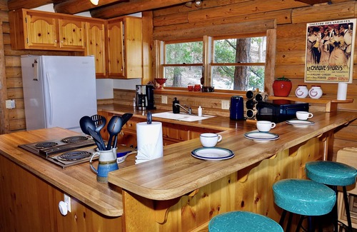 Pine Cove Cabin | Scenic Hillside Retreat: Vintage Log Cabin & Forest Retreat