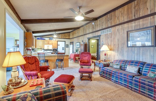 Anthony House | Serene Lakefront Getaway with Fire Pit & Grill!