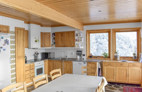 Tysvaer House | Spend a wonderful vacation overlooking the fjord in this beautiful vacation home with sauna.