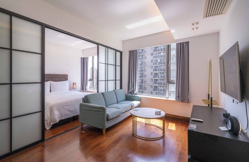 Xujiahui Bed & Breakfast | Tyms Modern 1BR 1BA Suite Xujiahui Metro