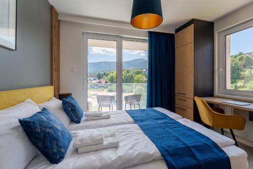 Apartamenty w Karkonoszach z widokiem na Śnieżkę, 2 sypialnie, klimatyzacja, obok aquaparku, blisko do Wang