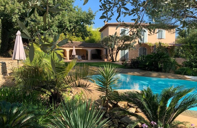 Beautiful Villa with superb views and private pool in the heart of StTropez Gulf