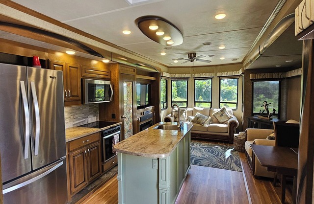 Camper on peaceful gated property.