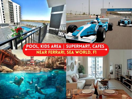 Canal-view 1br Balcony Pool Near F1 & Parks