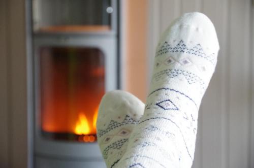 Ferienhaus Tinylausitz mit Kamin und Sauna