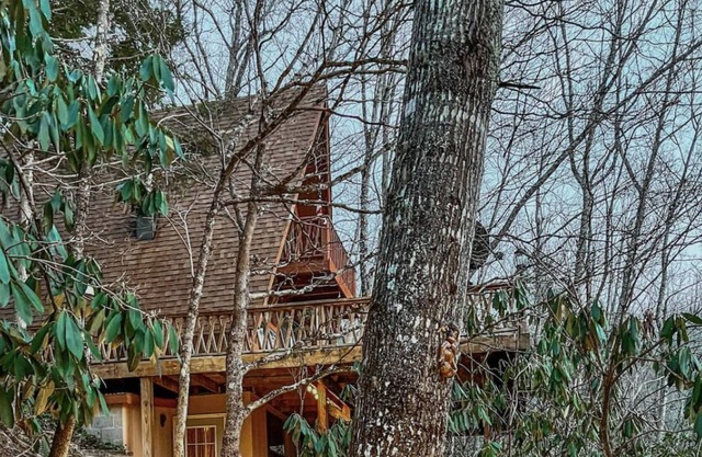 Guest suite in A-frame cabin with private entrance/private bath