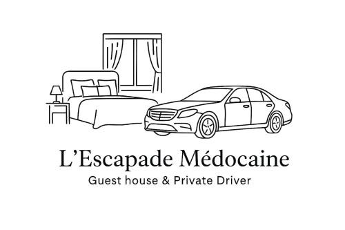 L Escapade Médocaine Guest Room with Private Driver