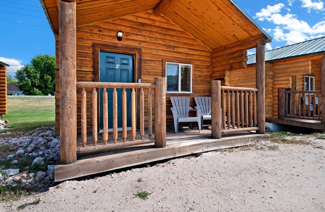 Log studio for two with a well-equipped kitchenette