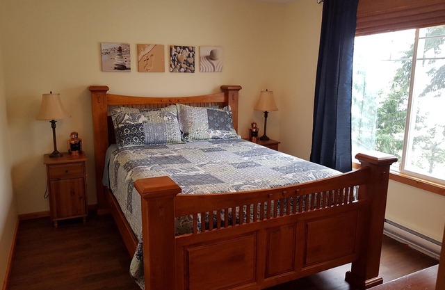 Semi-Waterfront Retreat w/beach & dock access & buoy, west view, pet friendly