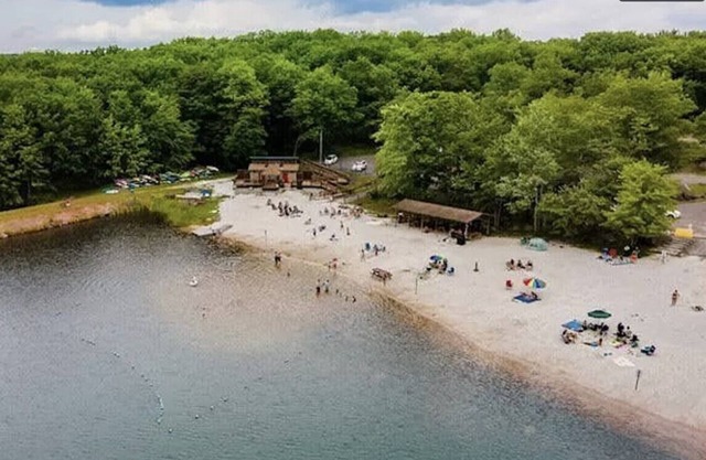 Serene Cabin Embedded in Nature at Hemlock Farms.